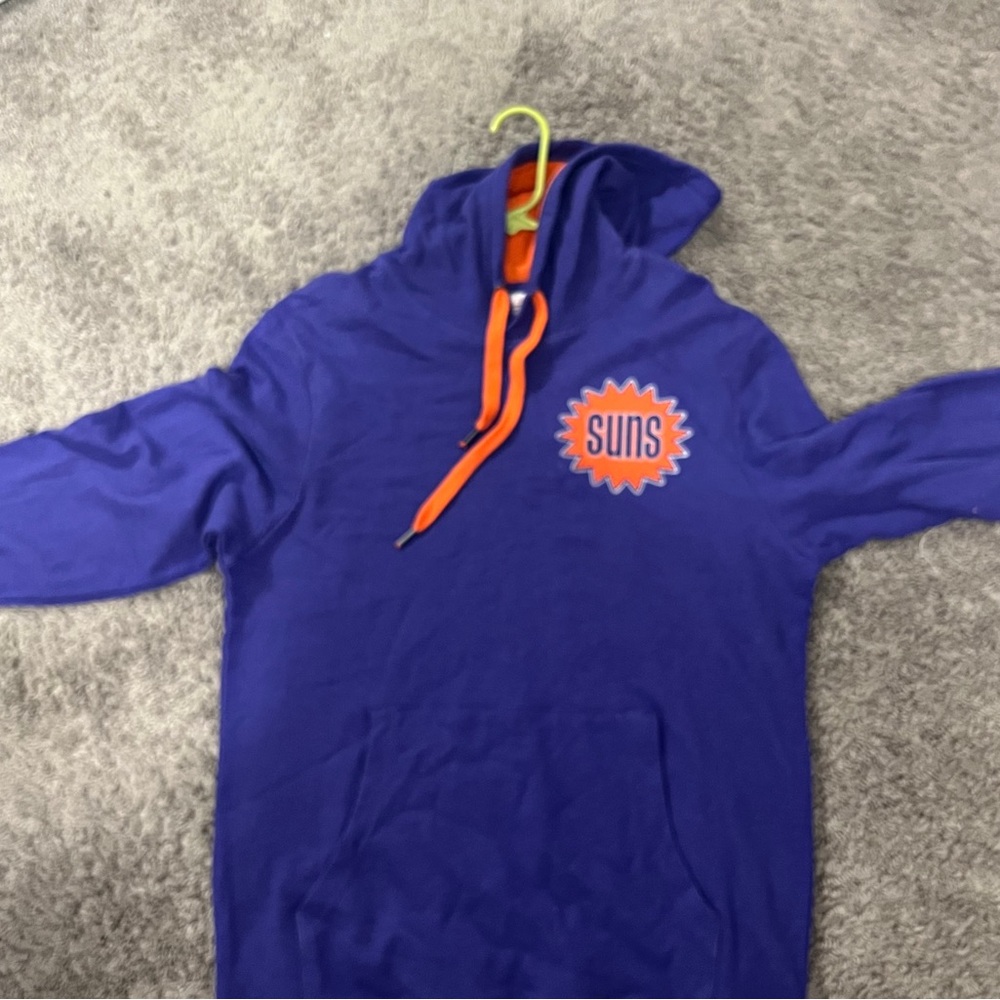Purple Suns Hoodie with Orange Accents